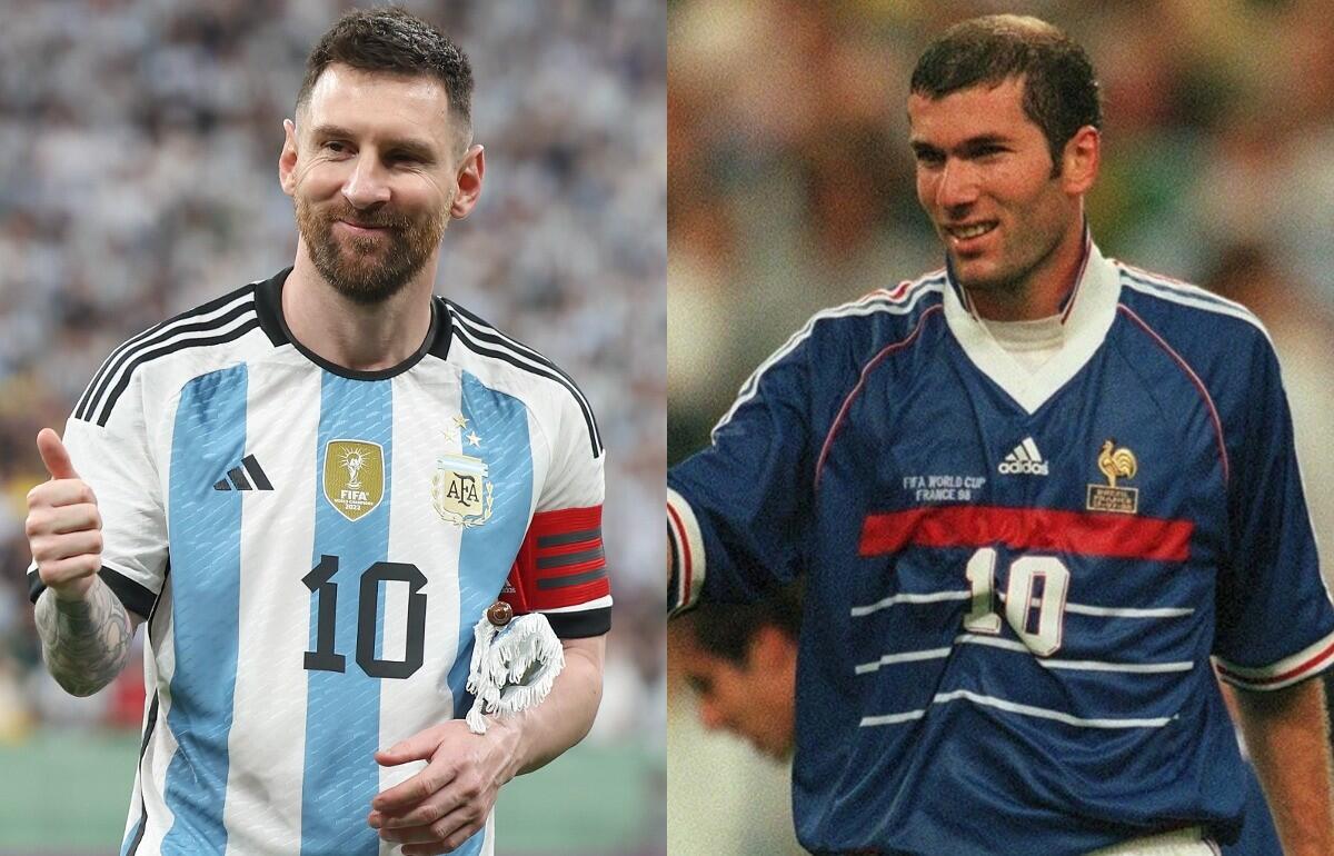 リオネル・メッシとジネディーヌ・ジダン氏