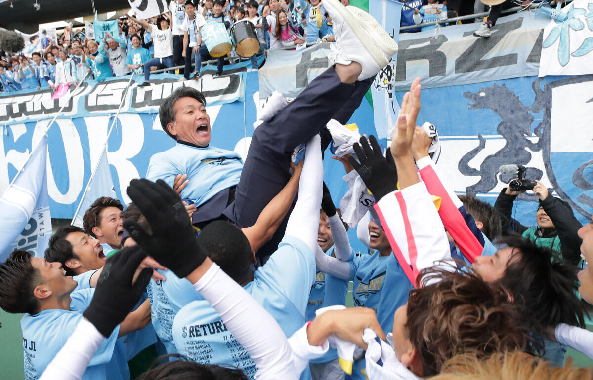 滑り込みでJ1自動昇格を掴んだ磐田・横内昭展監督