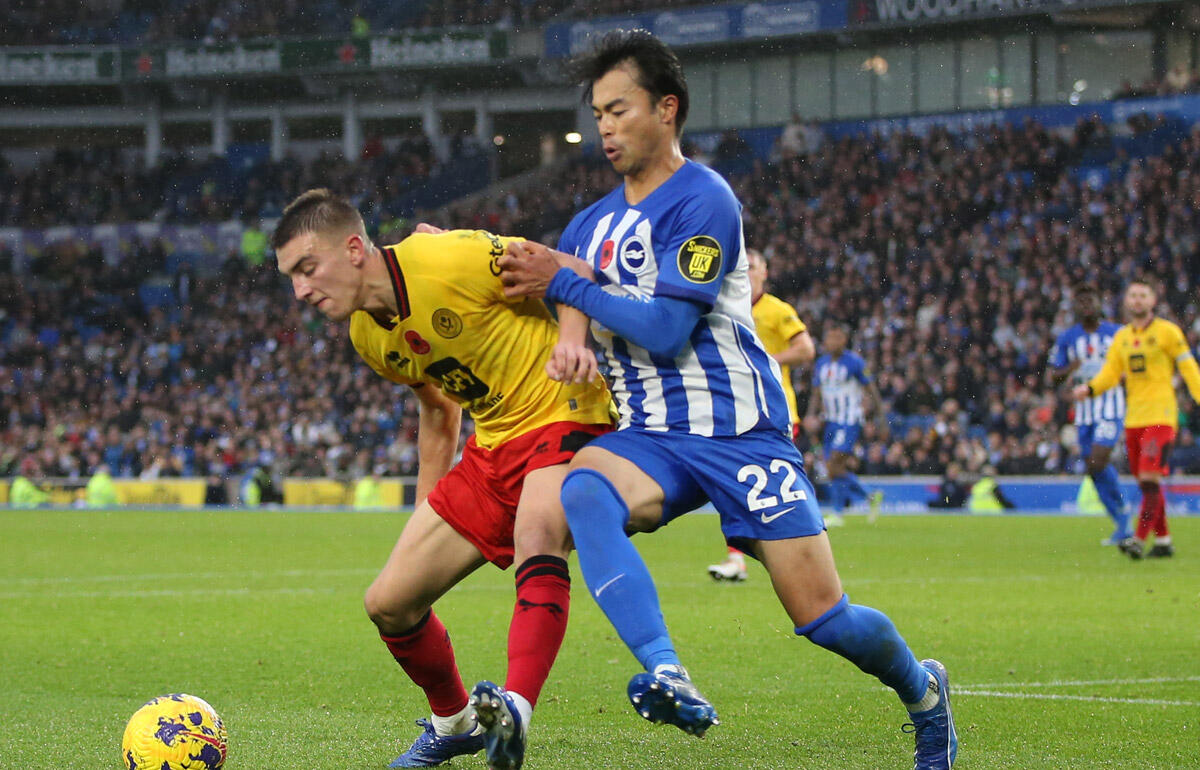 後半から出場した三笘薫