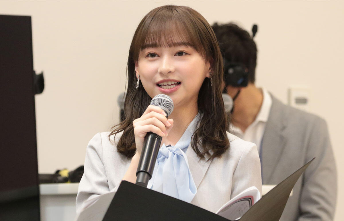Jリーグアウォーズで総合司会を務める影山優佳さん