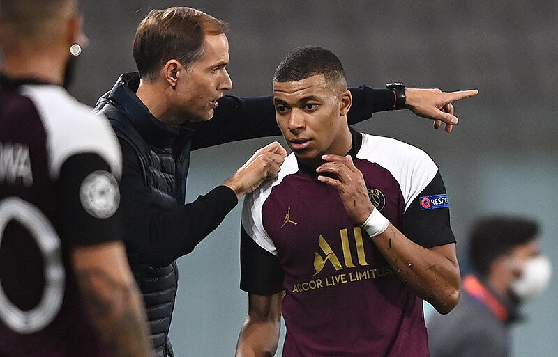 PSG時代に共闘したトゥヘル監督とムバッペ