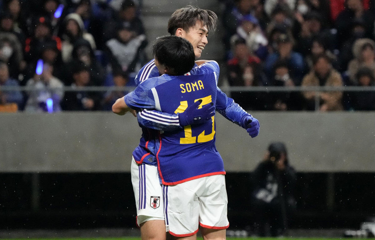 日本代表で初ハットトリックの上田綺世