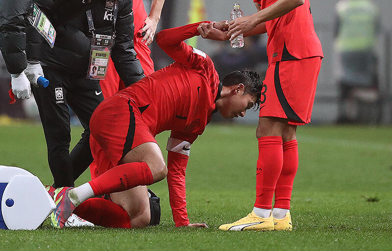 シンガポール戦で負傷が危惧されたソン・フンミン