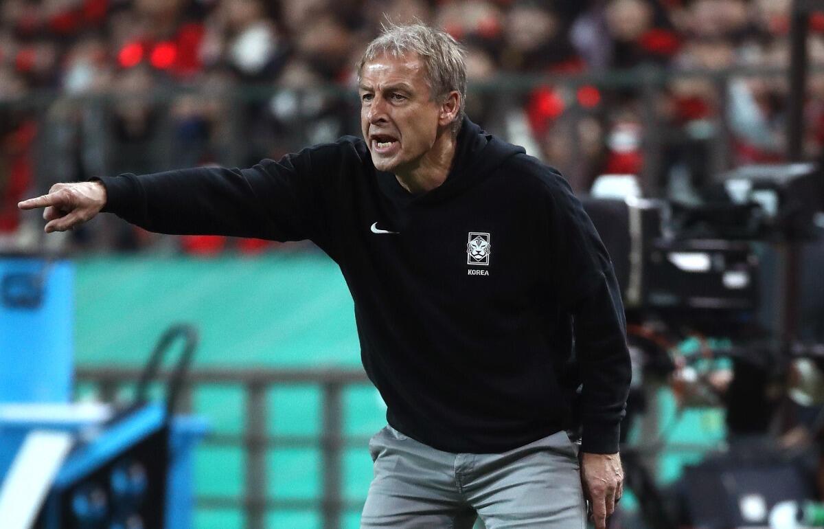 韓国代表のユルゲン・クリンスマン監督