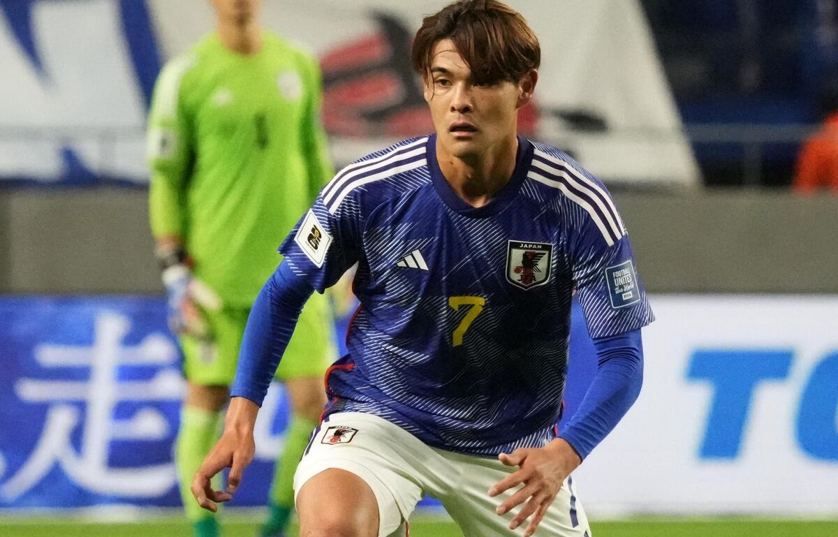 日本代表デビューを果たしたMF佐野海舟