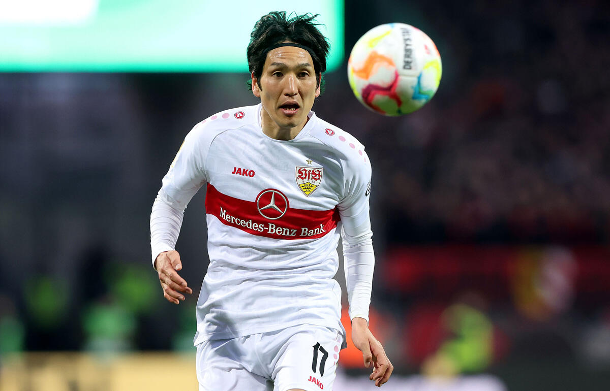 練習試合でゴールを決めたシュツットガルトの原口元気