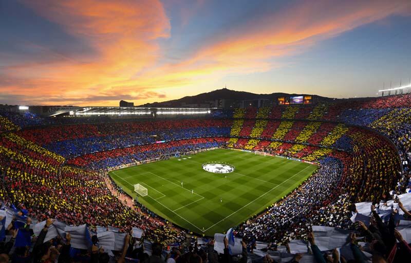 改装前のバルセロナの本拠地カンプ・ノウ