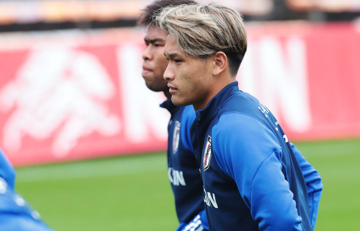 U-22日本代表でもレギュラーポジションを狙う松木玖生