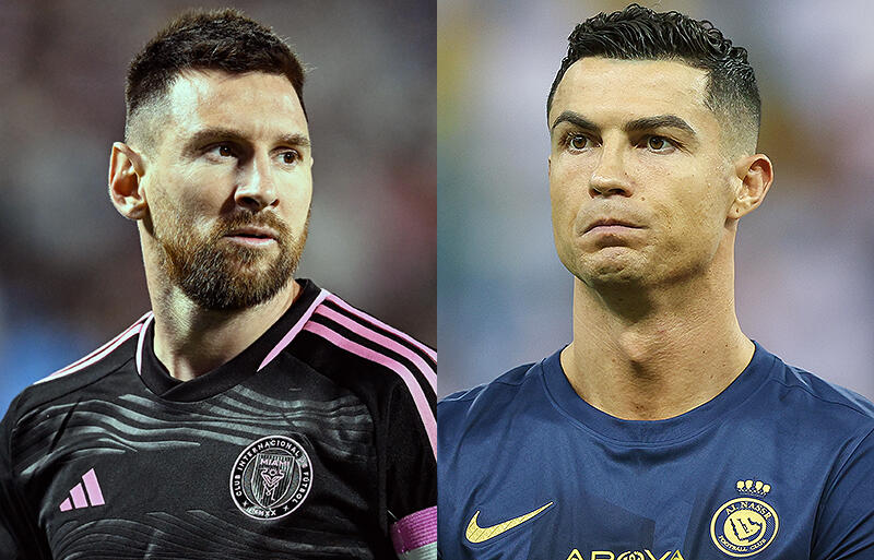 来年2月に再び相まみえるメッシとロナウド