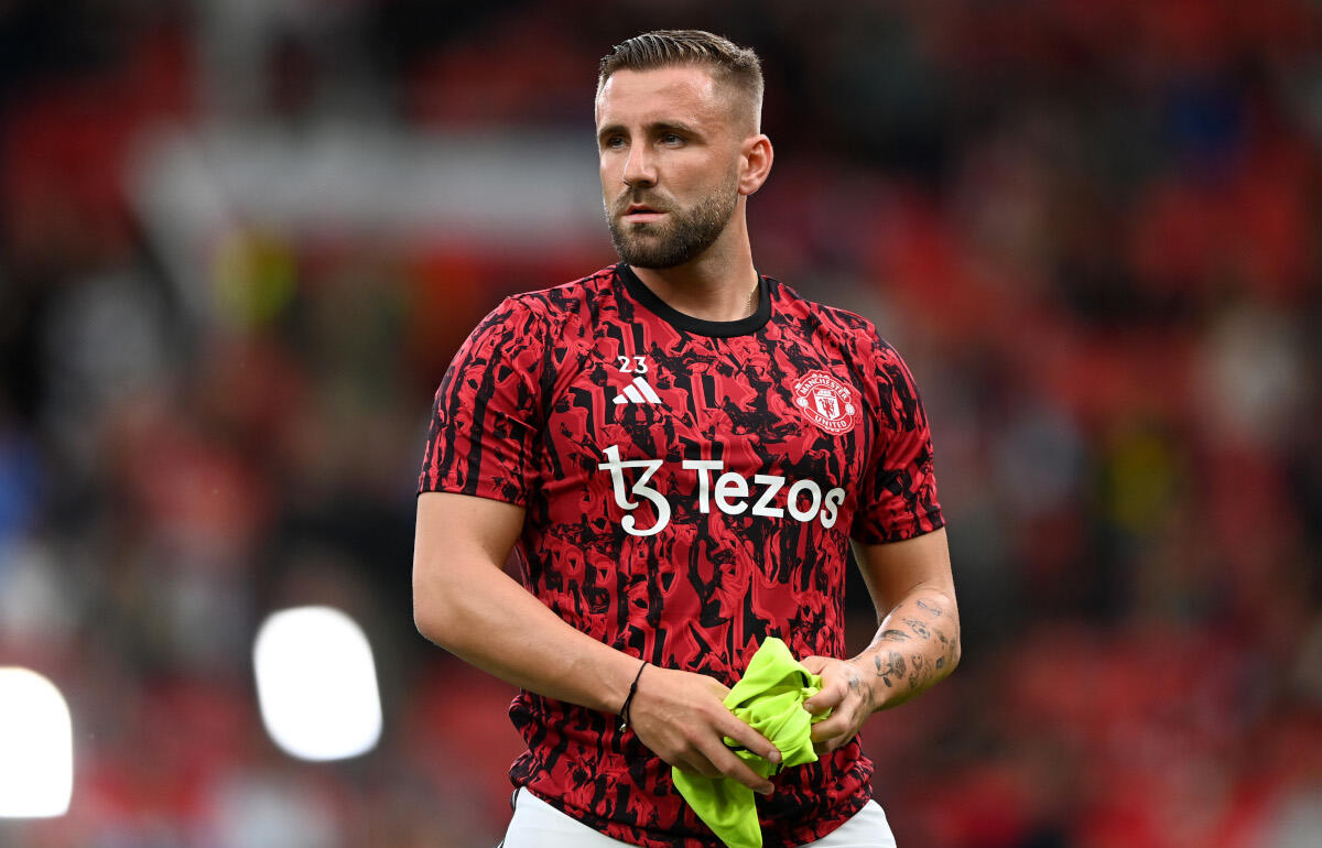 トレーニングに復帰したルーク・ショー