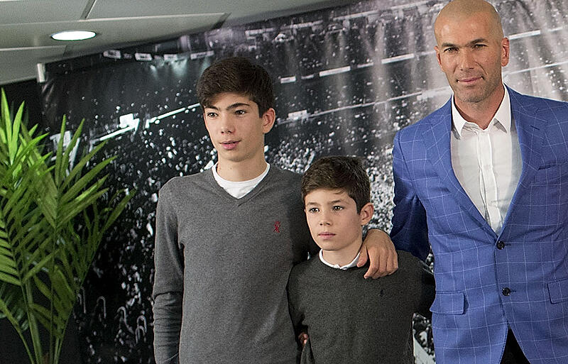 10代前半頃のジダン家3男テオ