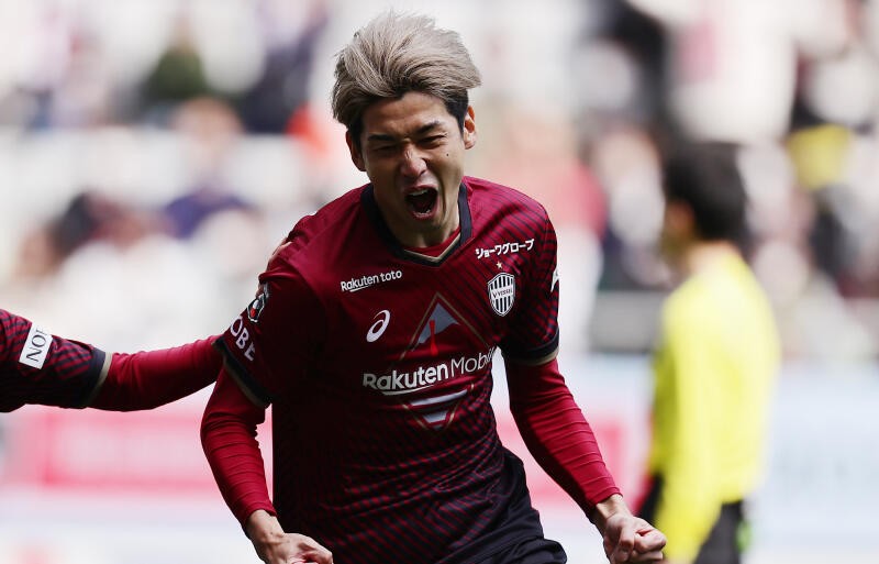 ヴィッセル神戸の優勝に大きく貢献した大迫勇也