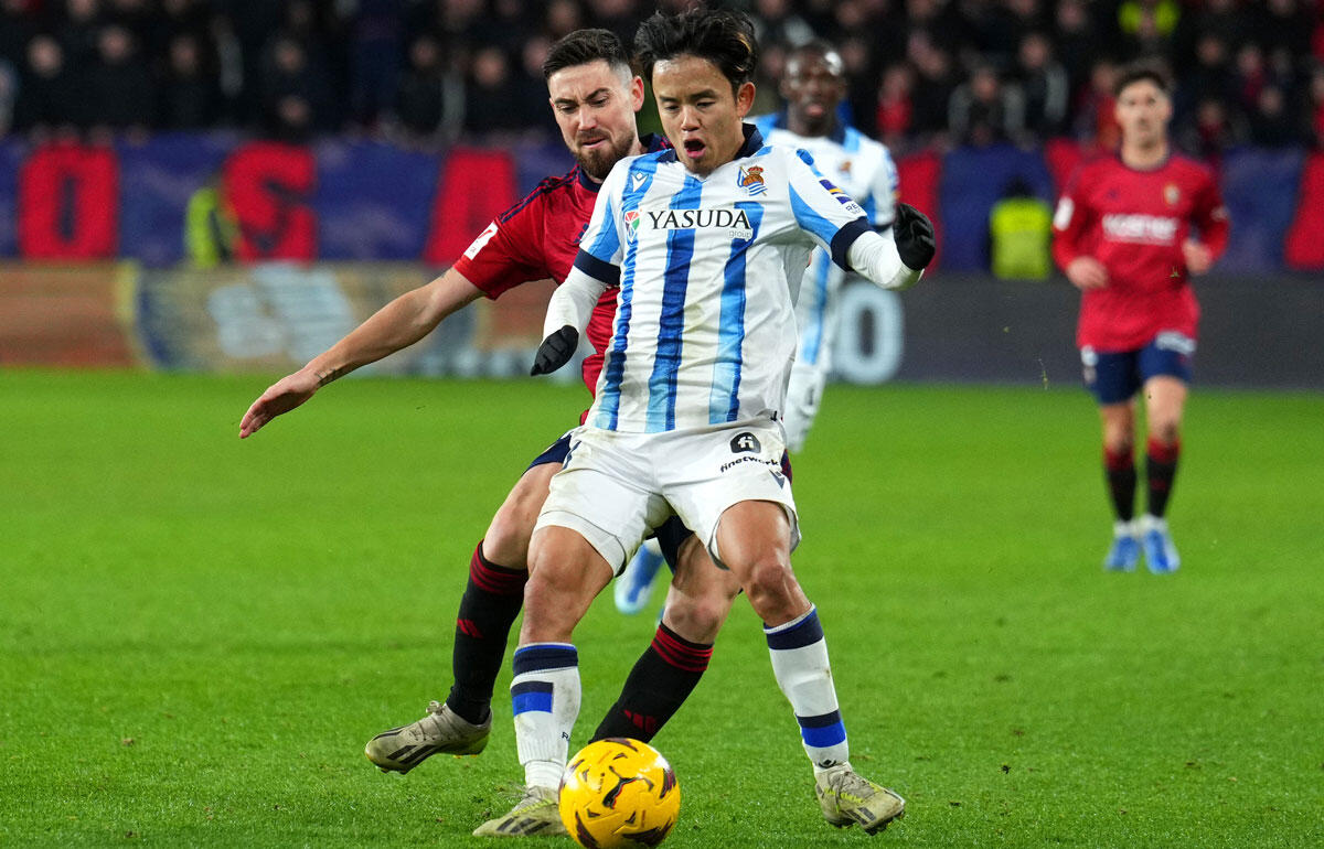 オサスナ戦でフル出場した久保建英