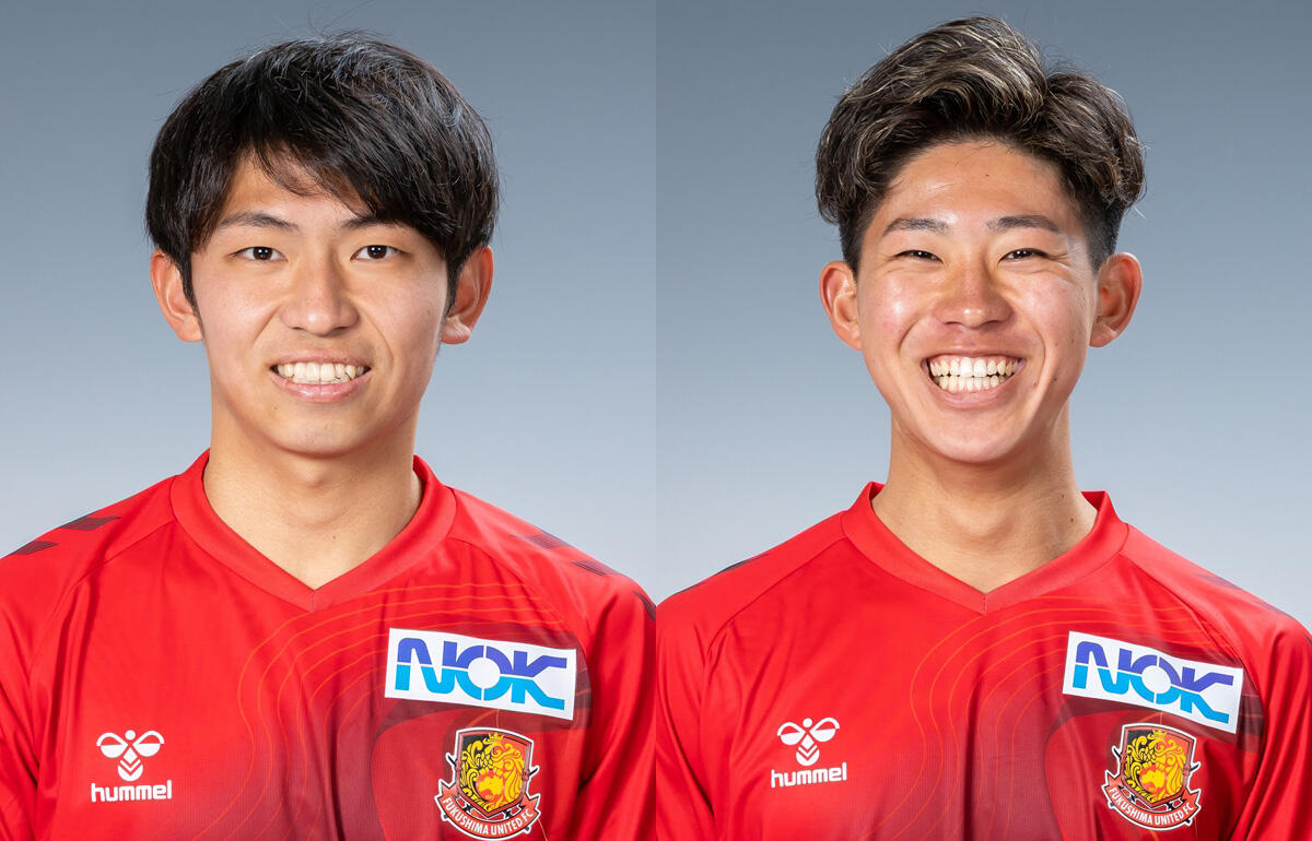 退団する磐田U-18出身の三木直土(左)、清田奈央弥(右)