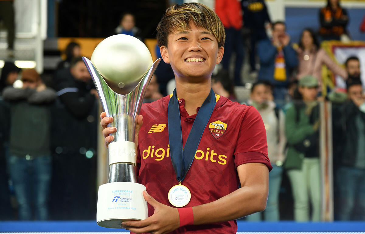 AICの年間女子ベストイレブンに選出されたローマDF南萌華