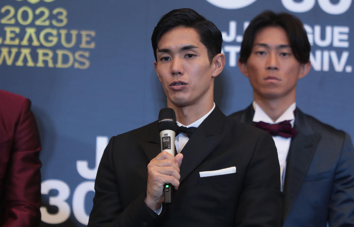 2度目のベストイレブンに選ばれた武藤嘉紀