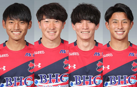 左から坂元一渚璃、鏑木瑞生、加瀬直輝、速水修平