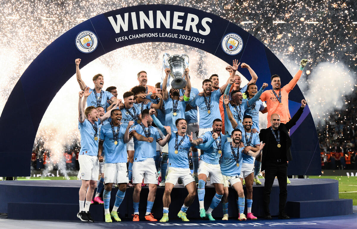 2022-23シーズンに三冠を達成したマンチェスター・シティ