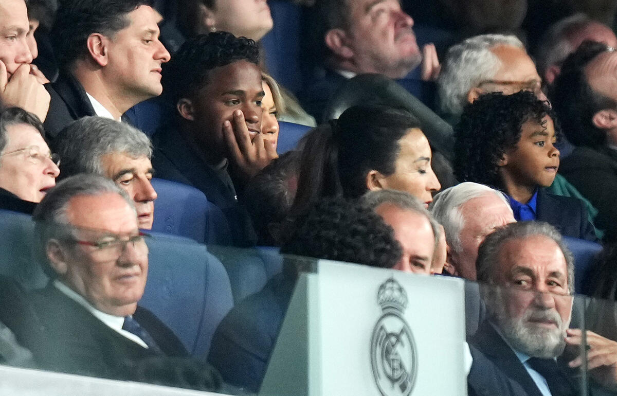 レアルの試合を観戦するエンドリッキ