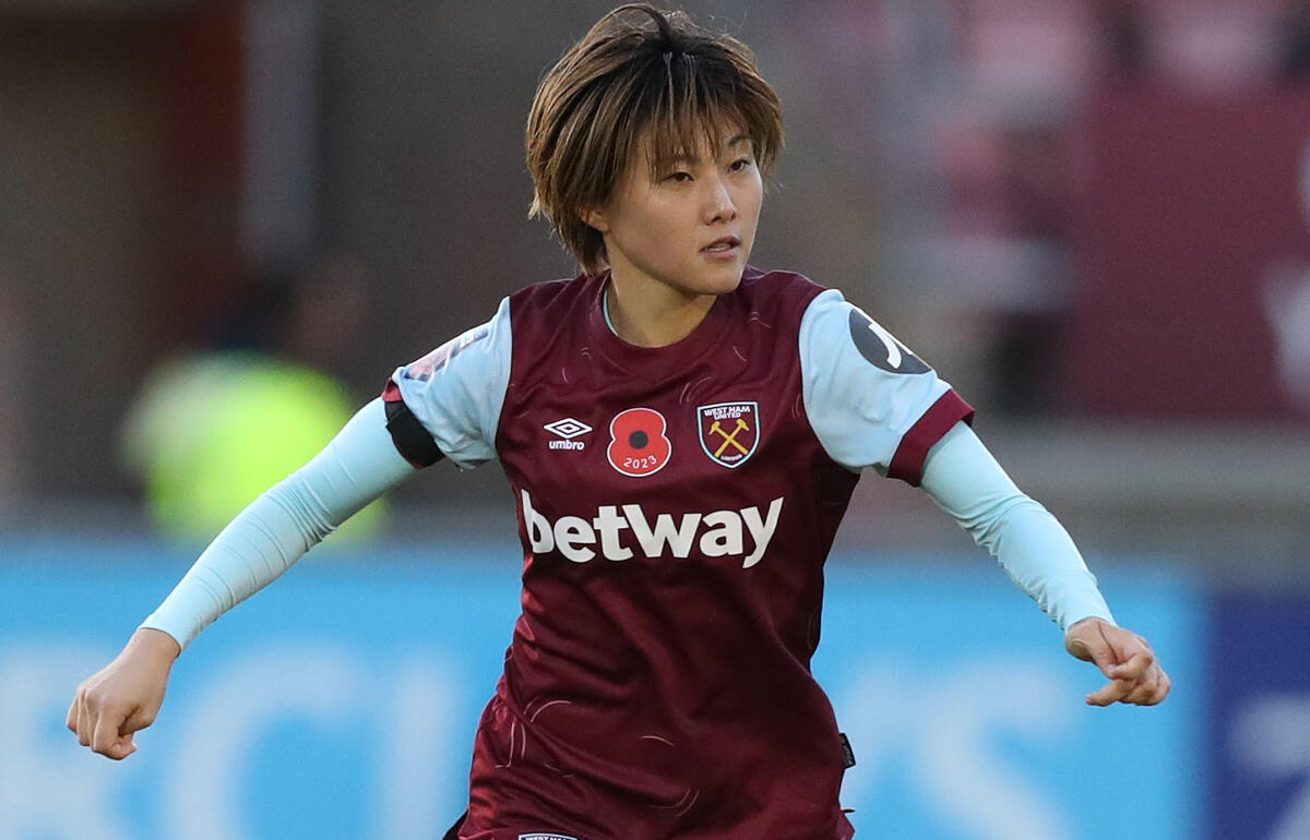 ウェストハムでプレーするMF林穂之香
