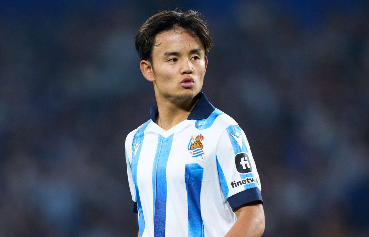 相手の厳しいマークにあった久保建英