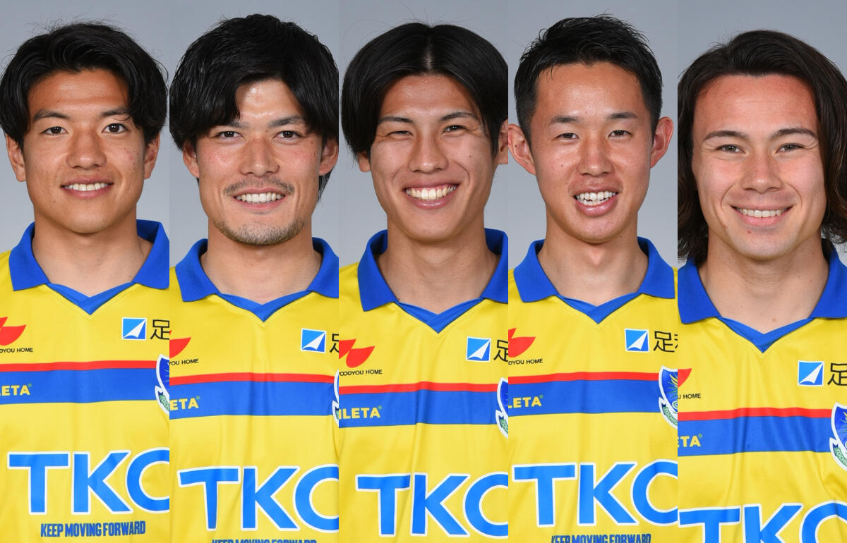 左から佐藤祥、大谷尚輝、大森渚生、大島康樹、宮崎鴻