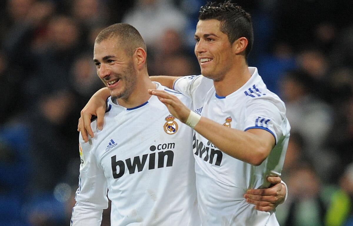 レアル・マドリー時代のカリム・ベンゼマとクリスティアーノ・ロナウド