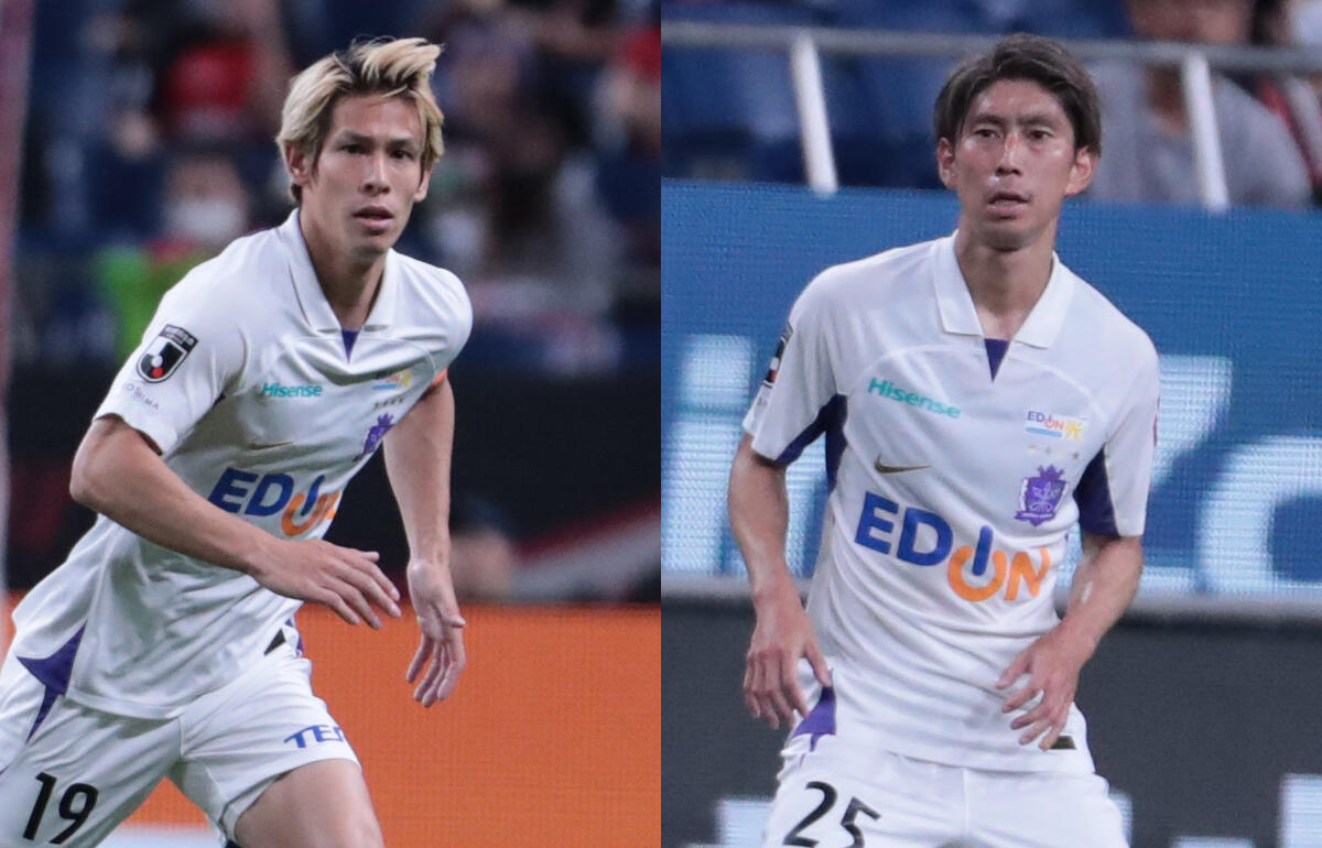 来季も広島でプレーする佐々木翔(左)、茶島雄介