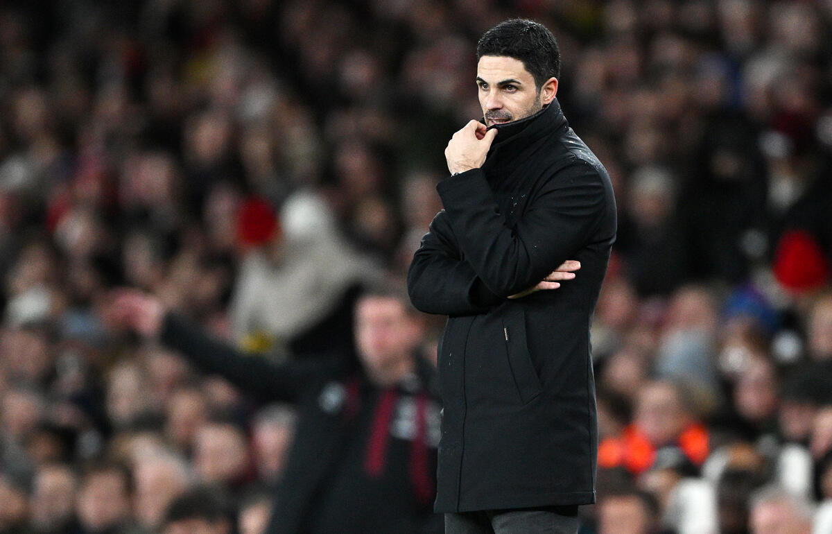 首位陥落となったアルテタ監督