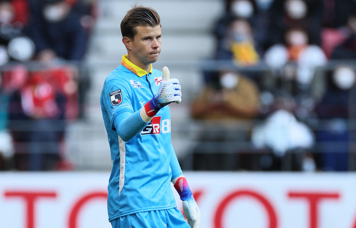 来日7シーズン目を迎える名古屋グランパスのGKランゲラック