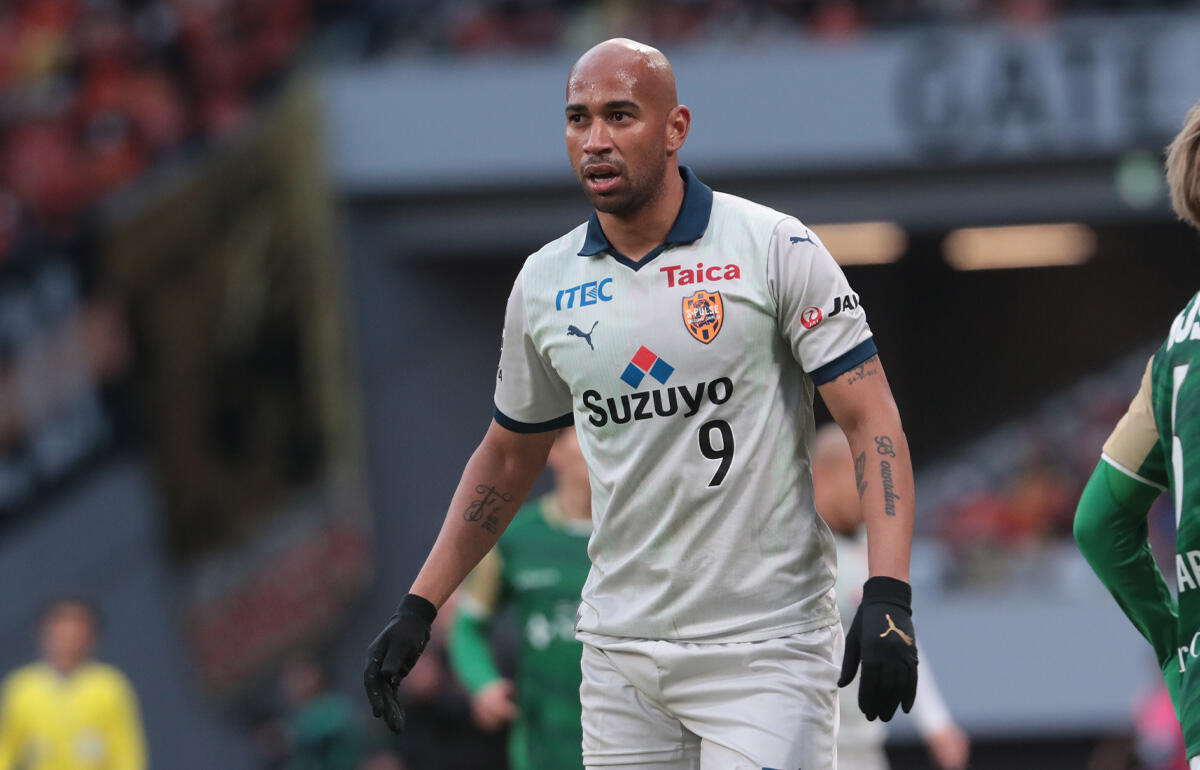 浦和レッズに加入したブラジル人FWチアゴ・サンタナ(写真は清水エスパルス時代)