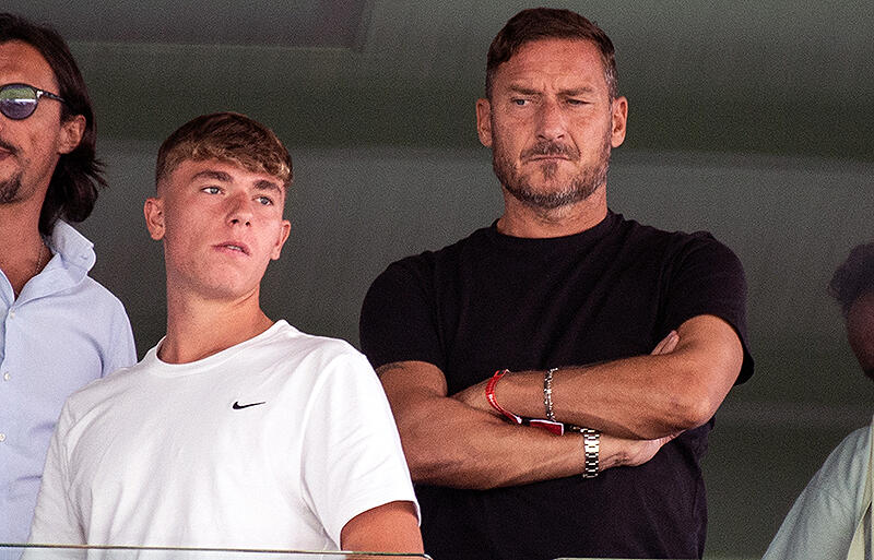 トッティ氏と息子クリスティアン