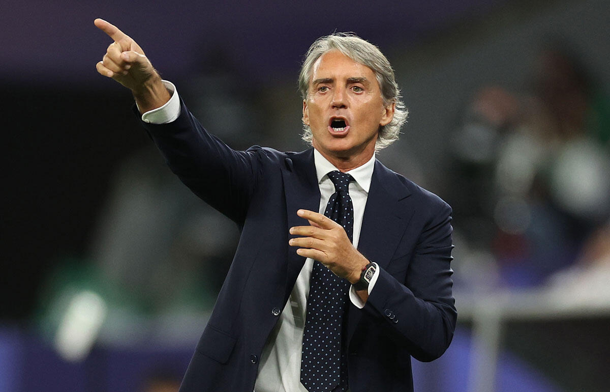 韓国との対戦が決まったマンチーニ監督