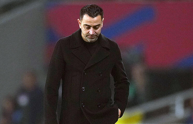 今季限りでの退団を明かしたチャビ監督