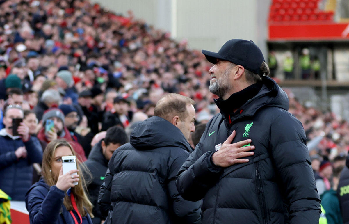 退任後初のホームゲームを迎えたクロップ監督