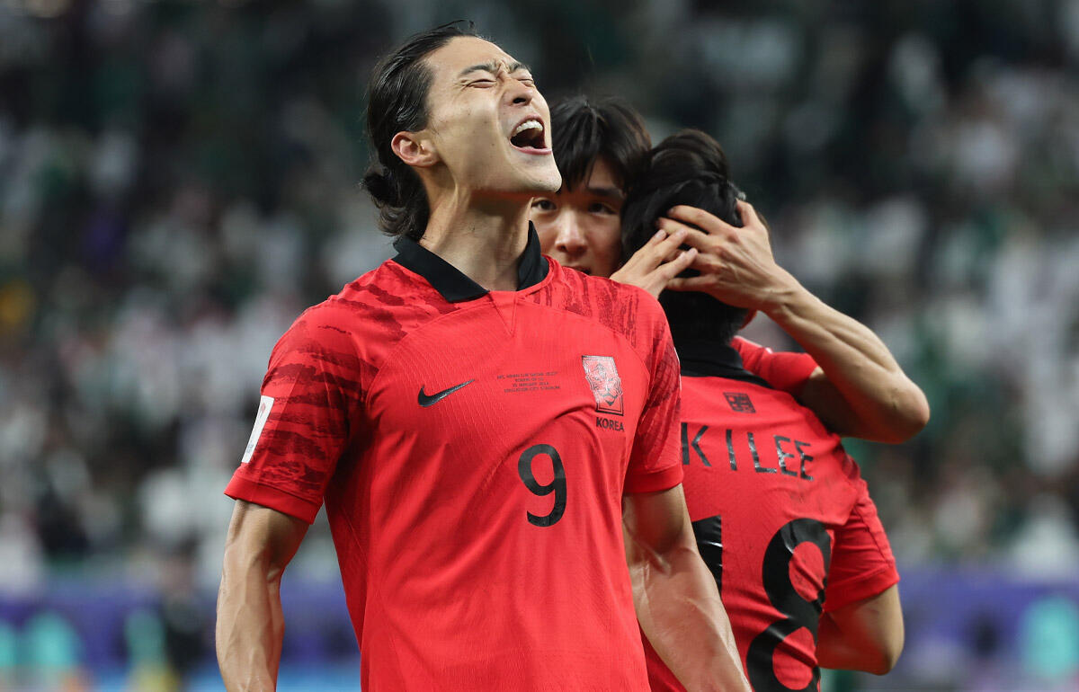 劇的な同点ゴールを決めたチョ・ギュソン