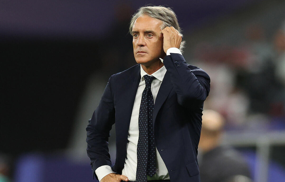 韓国相手に敗れたマンチーニ監督