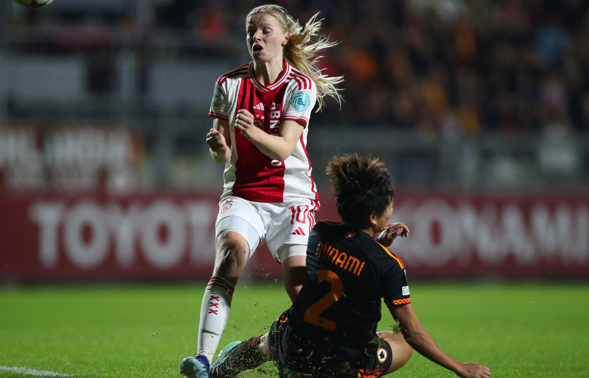 ノールダムと対峙する南萌華(写真は第2節)