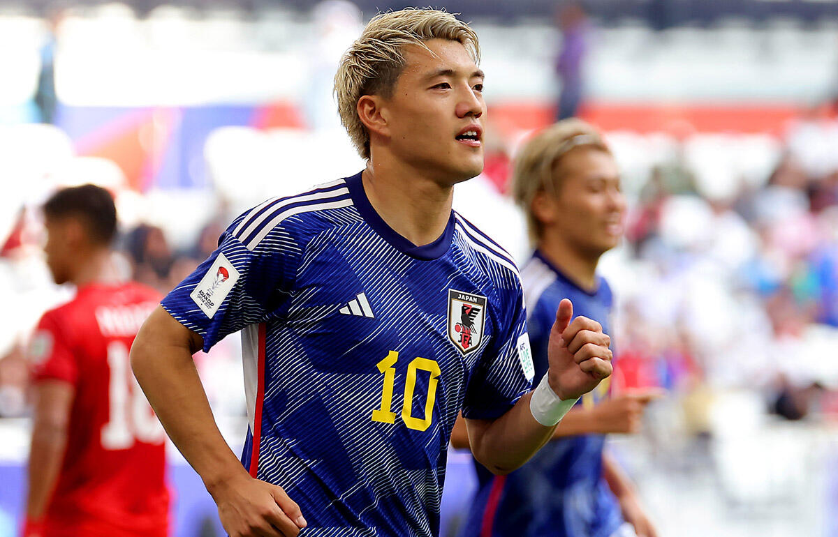 見事な先制ゴールを決めた堂安律