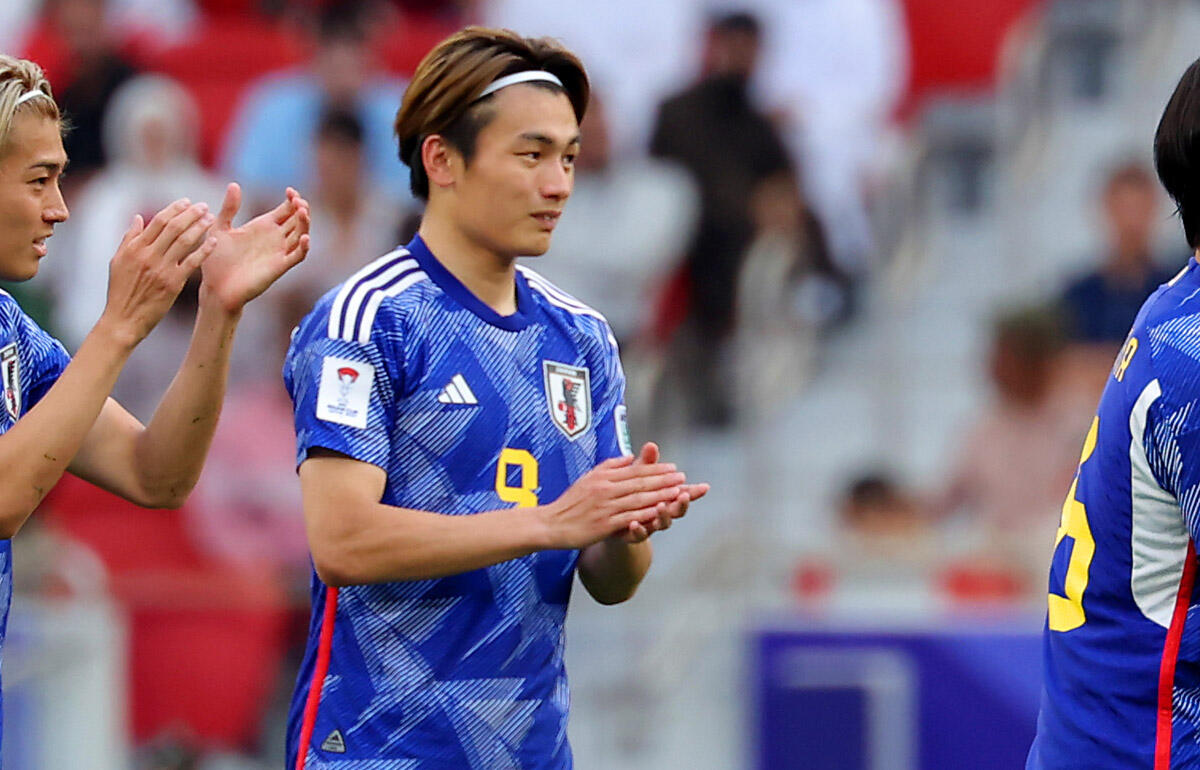 圧巻のゴールを決めた上田綺世