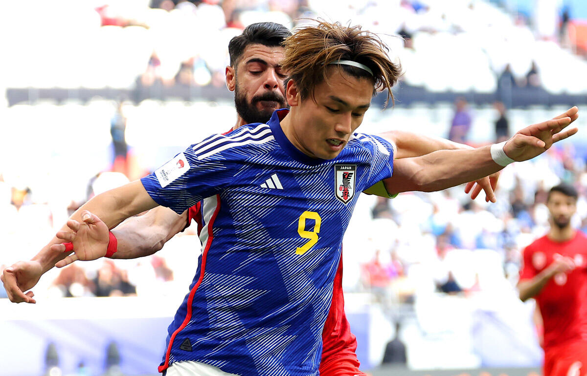 圧巻のゴールを決めた上田綺世