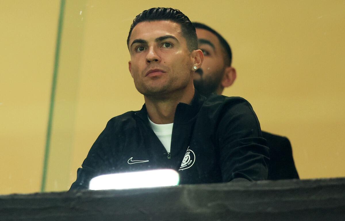 試合には出場しなかったクリスティアーノ・ロナウド