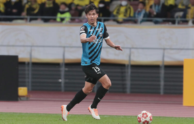 (LAギャラクシーに加入したDF山根視来(写真は川崎F在籍時)