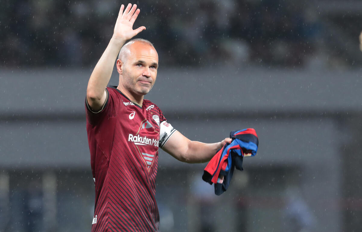 来日中のアンドレス・イニエスタ