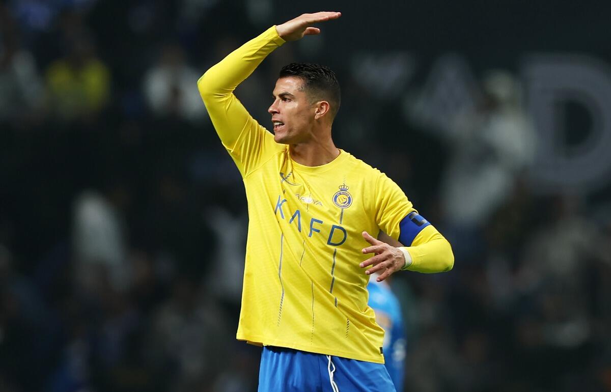 判定に怒りを露わにしたクリスティアーノ・ロナウド