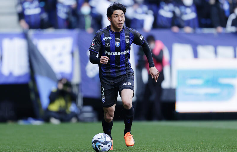 ガンバ大阪DF半田陸。