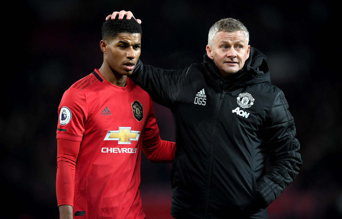 ラッシュフォード(左)について語ったスールシャール氏