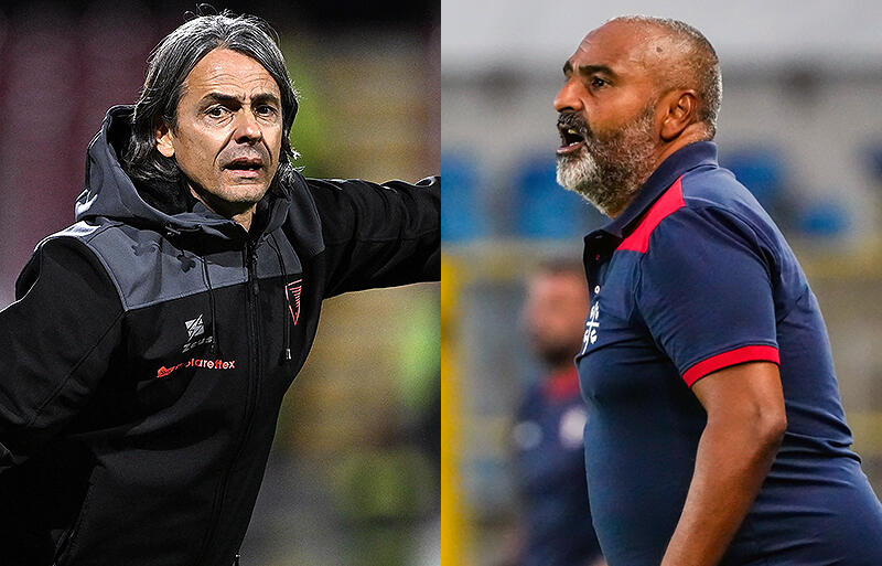 解任のインザーギ監督(左)と新指揮官就任のリベラーニ氏(右)