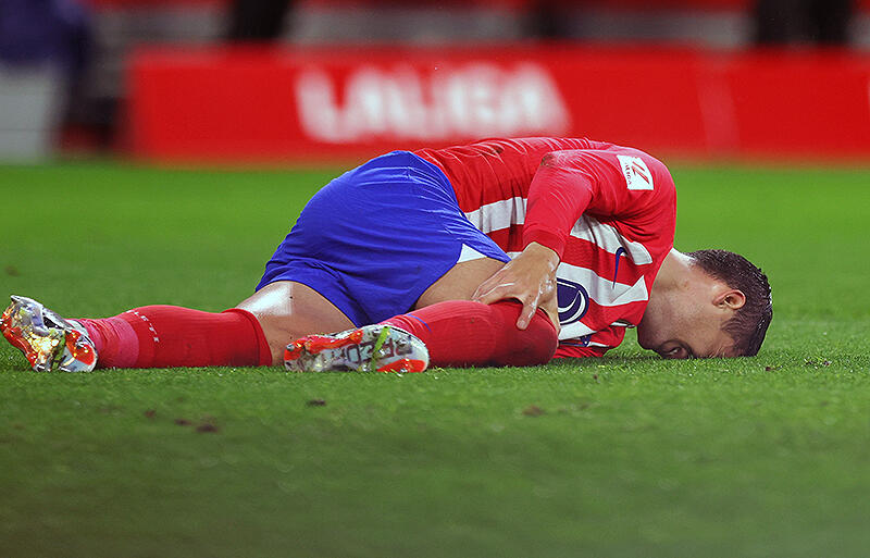 セビージャ戦で負傷したモラタ