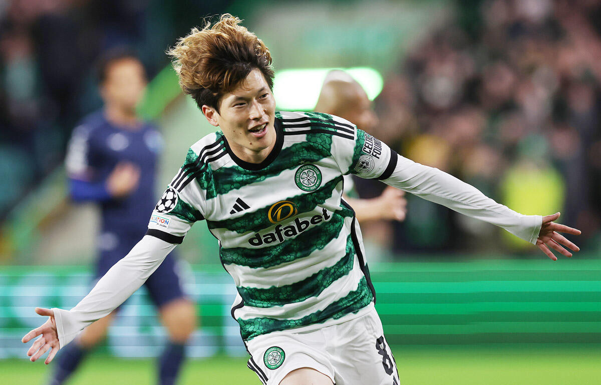 今季12点目を決めた古橋亨梧